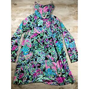 Lilly Pulitzer Chilly Lilly UPF 50+ Dress With Mask Let's Go Wild‎ Women's XXL